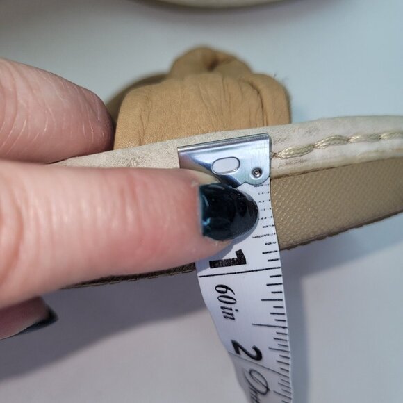 Earth Spirit Shoe Womens Size 7 Liberty Sandal Tan Leather Knot‎ 2.5" Heel - Picture 10 of 12